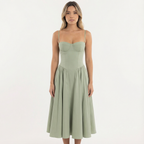 Elegantne Midi Korsett Kleidid Naistele