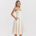Elegantne Midi Korsett Kleidid Naistele