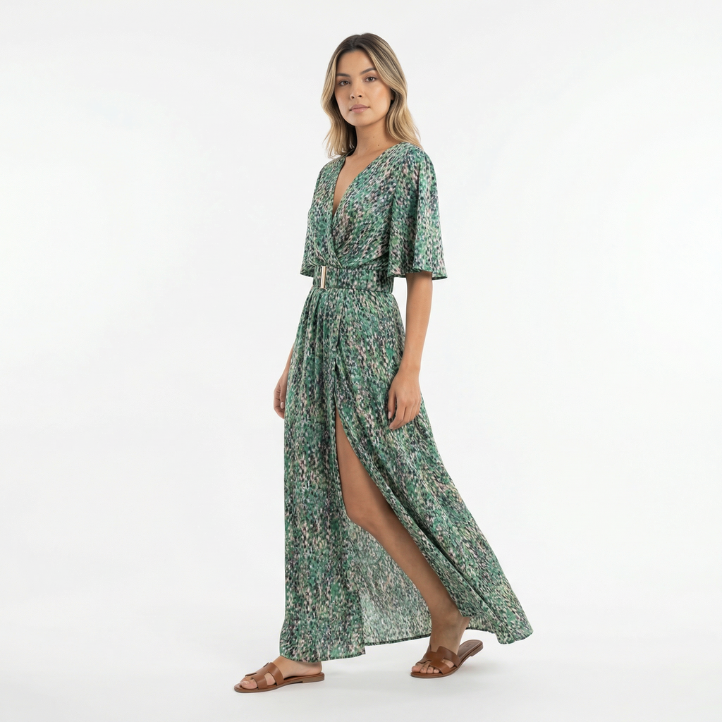 Pikk Boho Kleidiga Avatud
