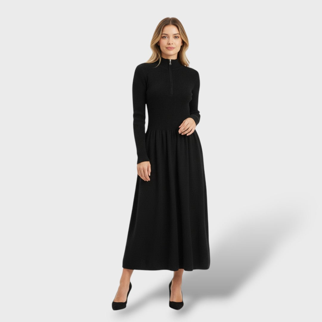 Lana Merino Kõrge Kaelusega Kleid