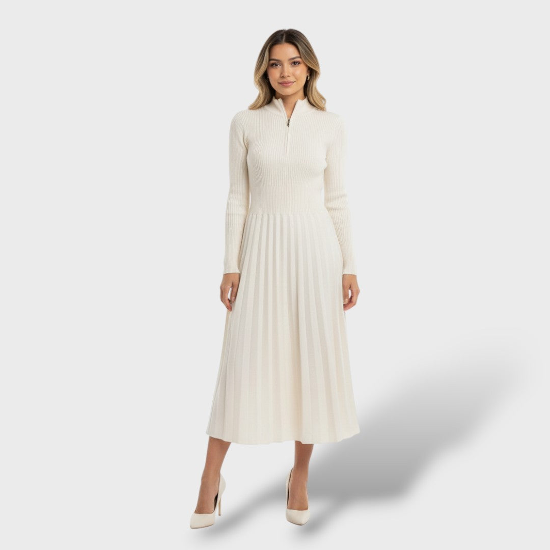 Lana Merino Kõrge Kaelusega Kleid