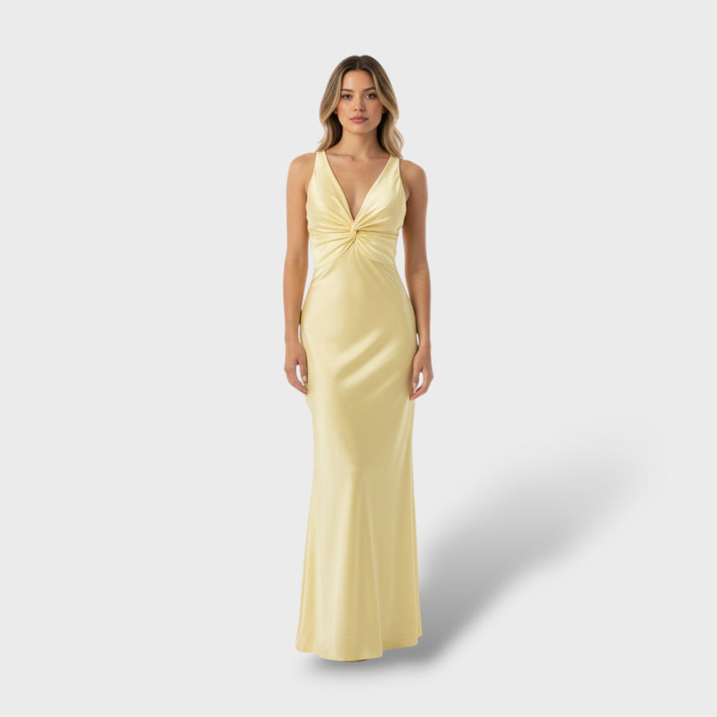 Elegantne maxi pidu kleit ilma varrukateta