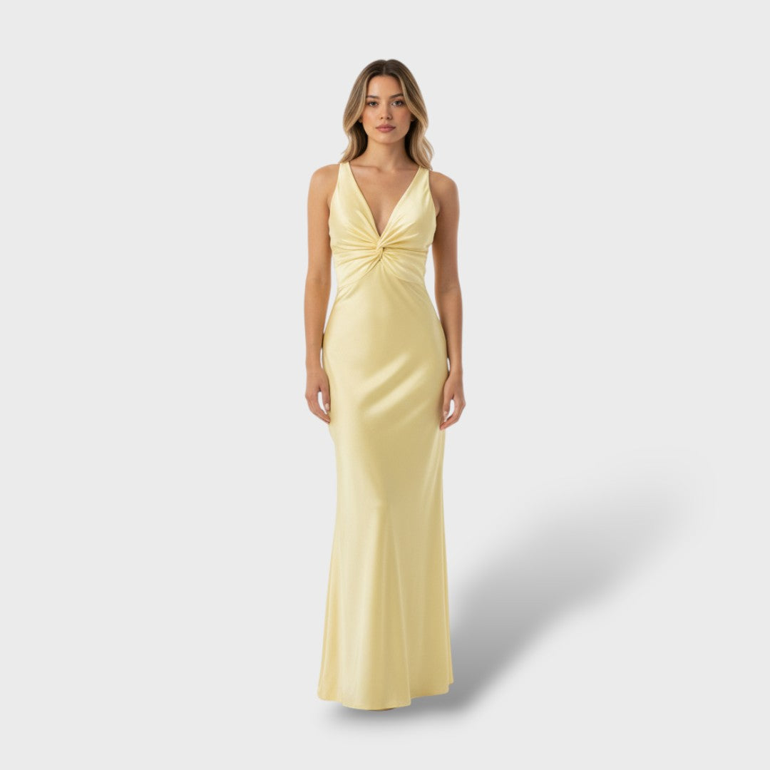 Elegantne maxi pidu kleit ilma varrukateta