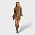 Pehme Mini Kleit Naistele Suede