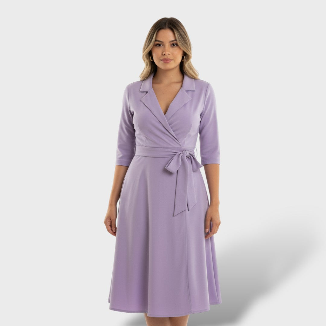 Elegantne maxi kleit vöökoha lipsuga