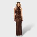 Elegantne Samet Midi Kleit