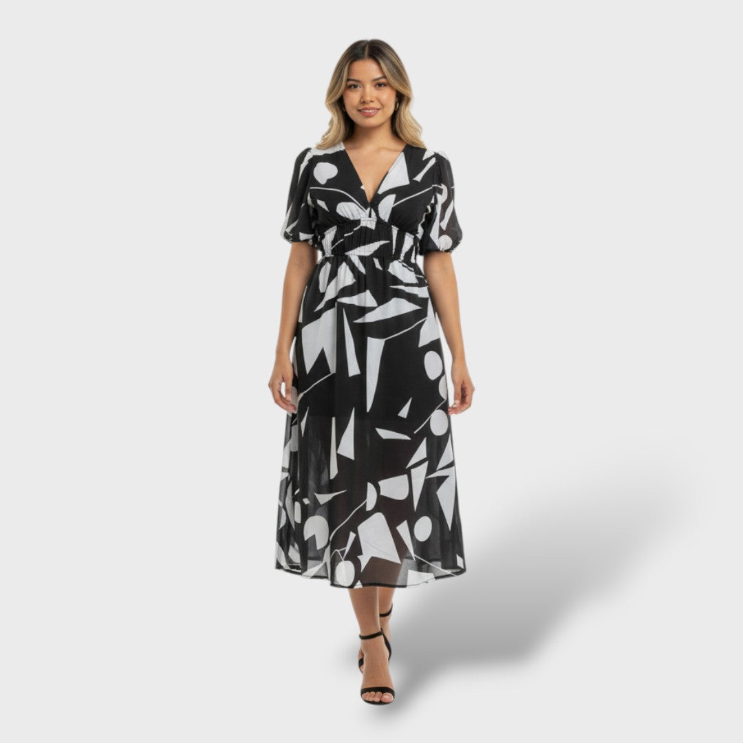 Elegantne Lilleline Midi Kleid