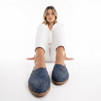 Ortopeedilised Slingback Sandalid Punutud Nahast