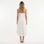 Elegantne midi volangkleit