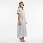 Elegantne pikk polo kleit naistele