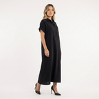 Elegantne pikk polo kleit naistele