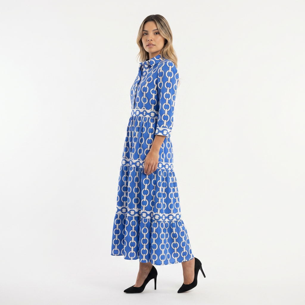 Elegantne pikad mustriga kleit