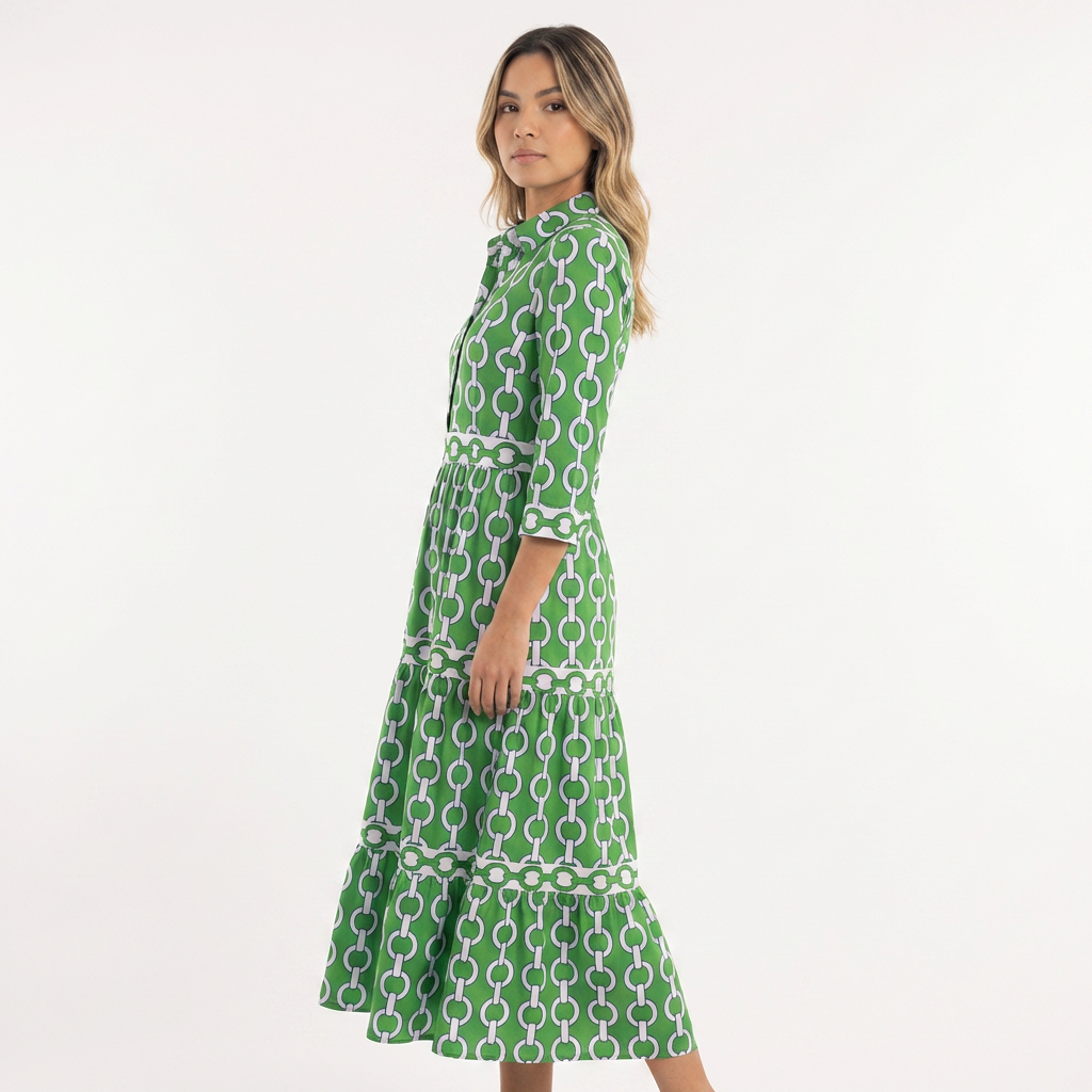 Elegantne pikad mustriga kleit