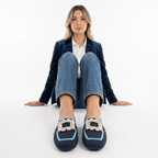 Ortopeedilised Mocasines Mesh Klambri Joyera Strass