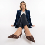 Ortopeedilised sandaalid Tülli lillekirjaga Slingback