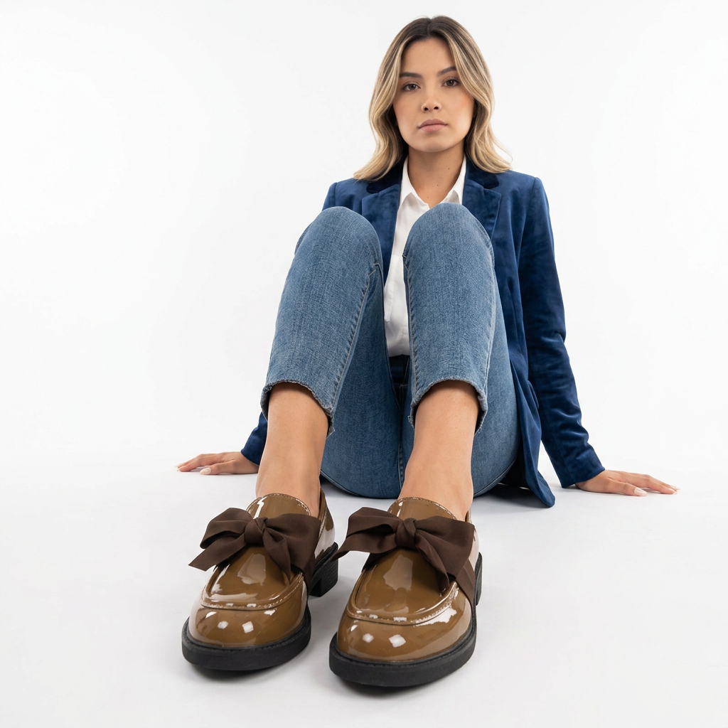 Ortopeedilised Mokasiinid Lakk Lint Penny Loafer
