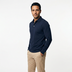 Klassikaline Slim Fit Pikakäised Polo Meestele