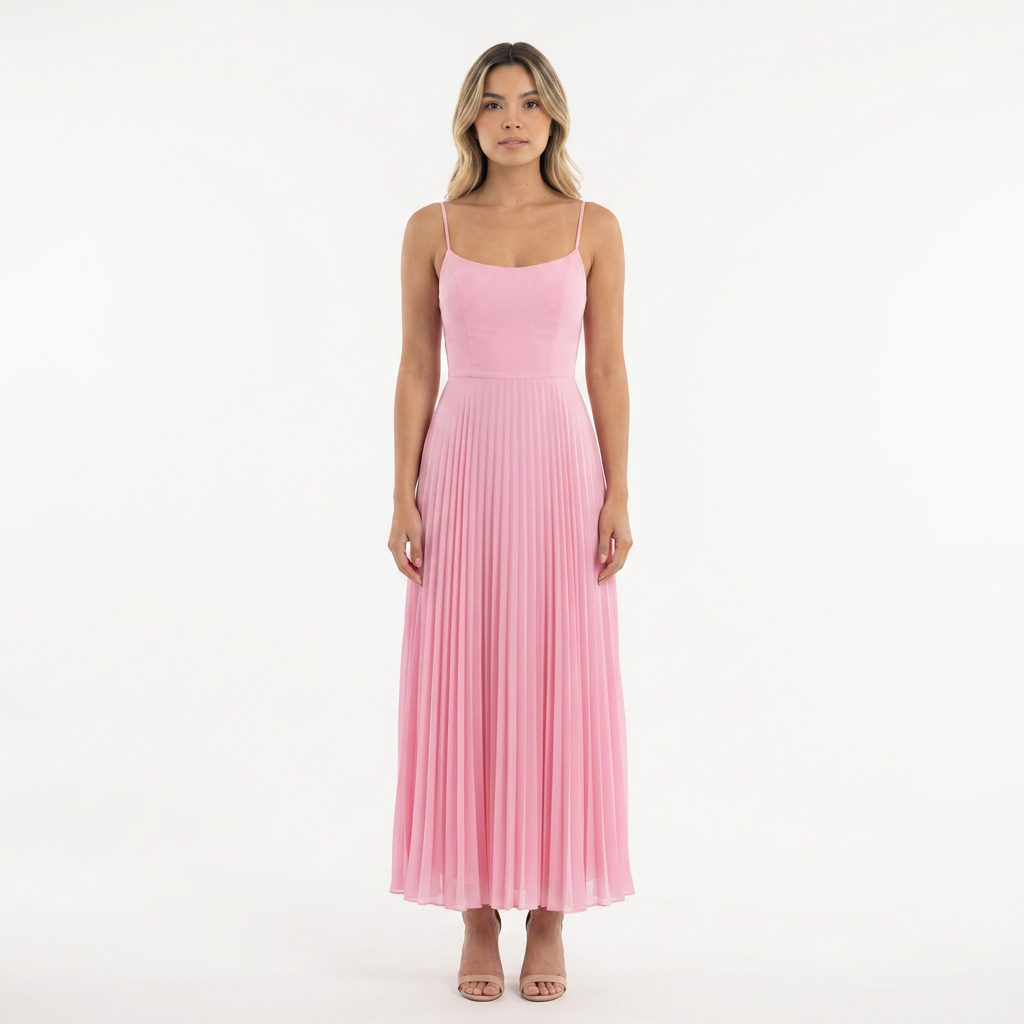 Romantiline Organza Lõhikuga Midi Kleid