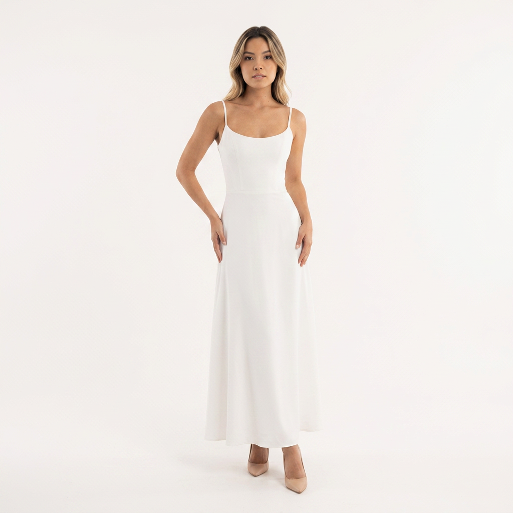 Romantiline Organza Lõhikuga Midi Kleid