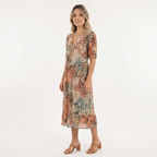 Vibrantne Midi Kleid