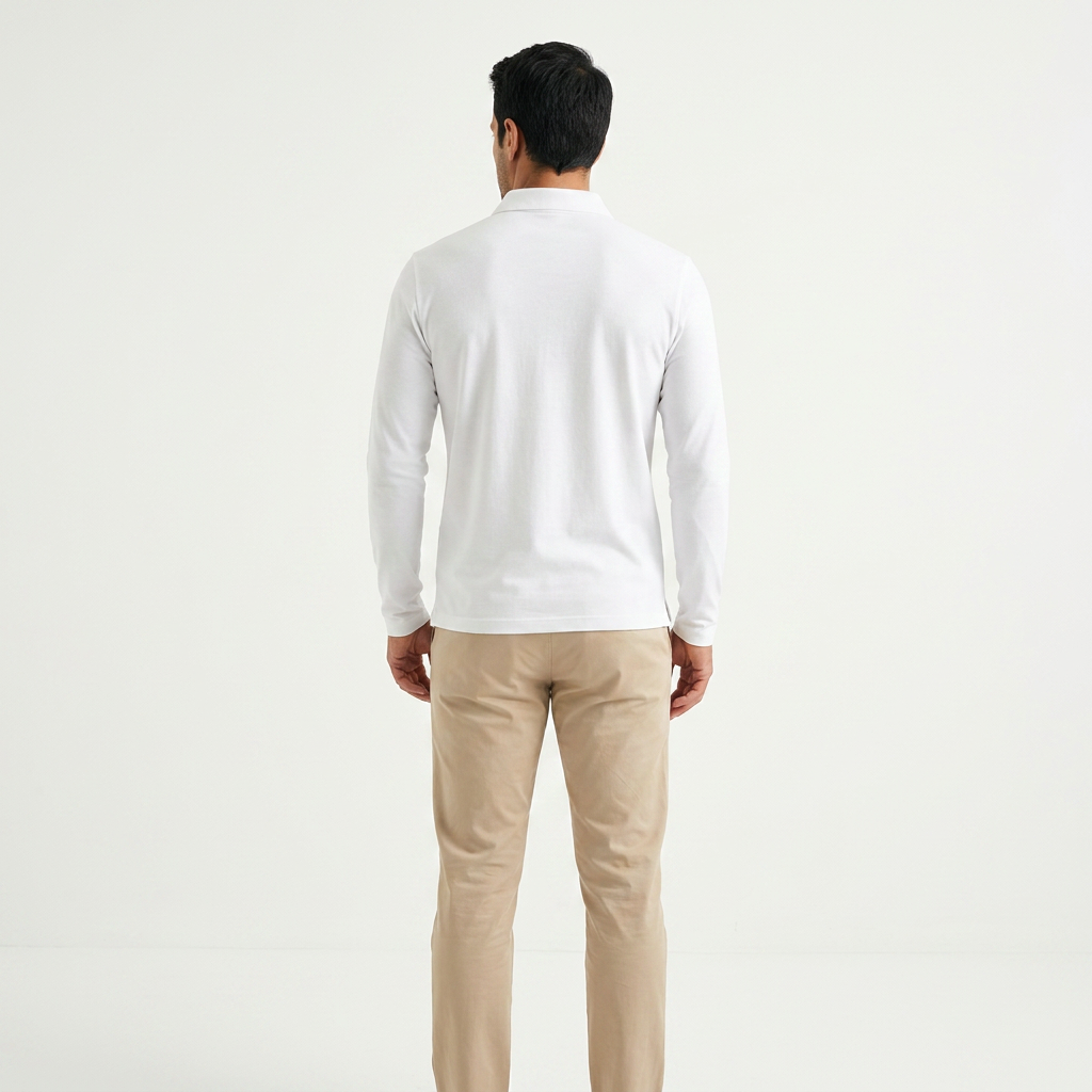 Klassikaline Slim Fit Pikakäised Polo Meestele
