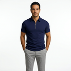 Polo Meestele Tõmblukuga Slim Fit Hingav