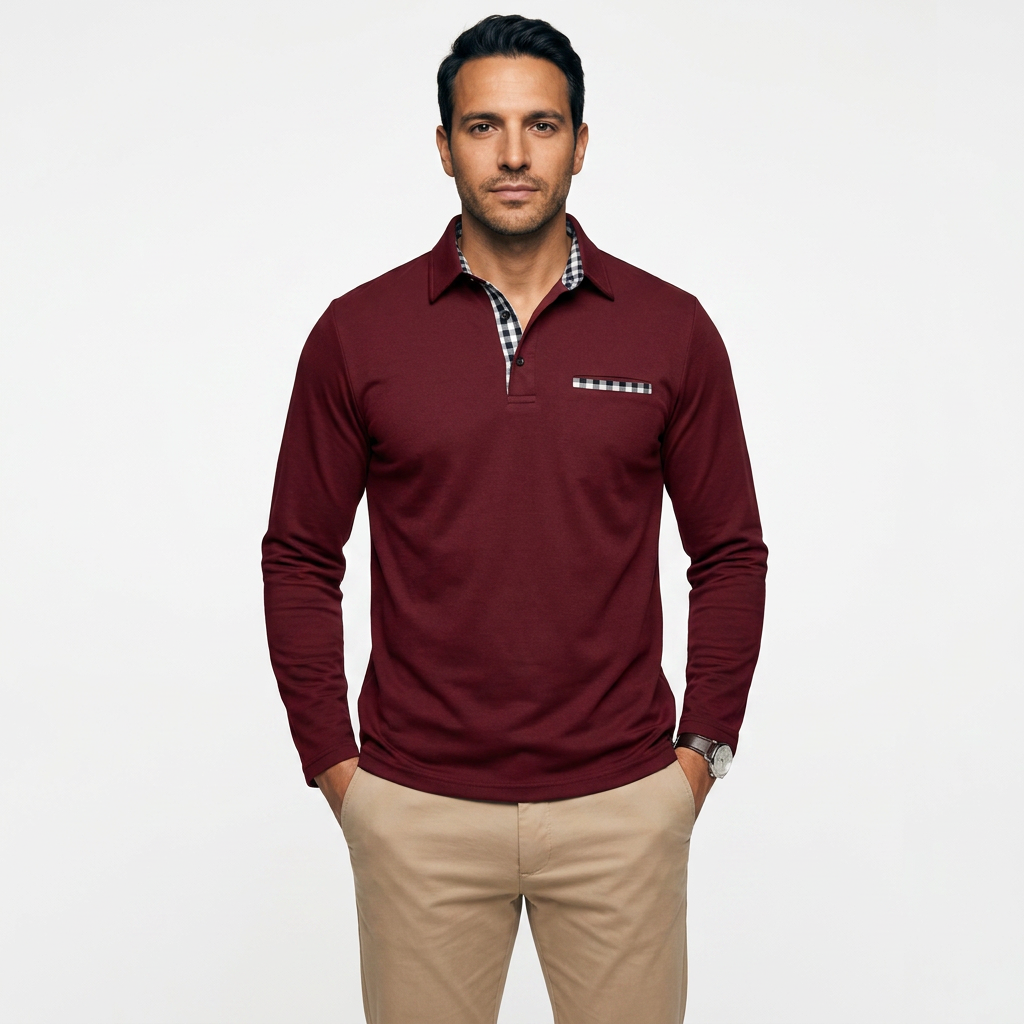 Polo Casual Pikk Varrukas