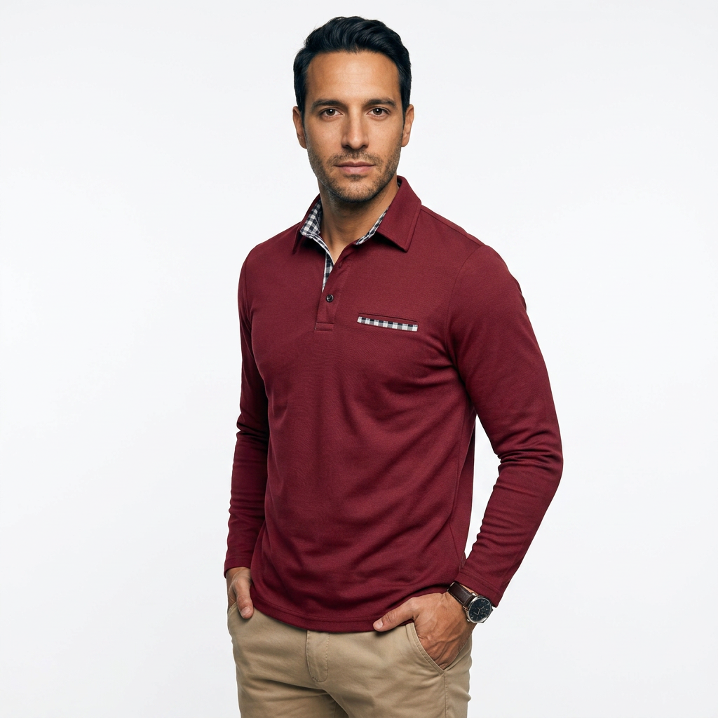 Polo Casual Pikk Varrukas