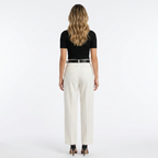 Pantalón Palazzo Sastre Pinzas Tiro Alto Mujer