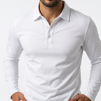 Klassikaline Slim Fit Pikakäised Polo Meestele