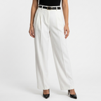 Pantalón Palazzo Sastre Pinzas Tiro Alto Mujer