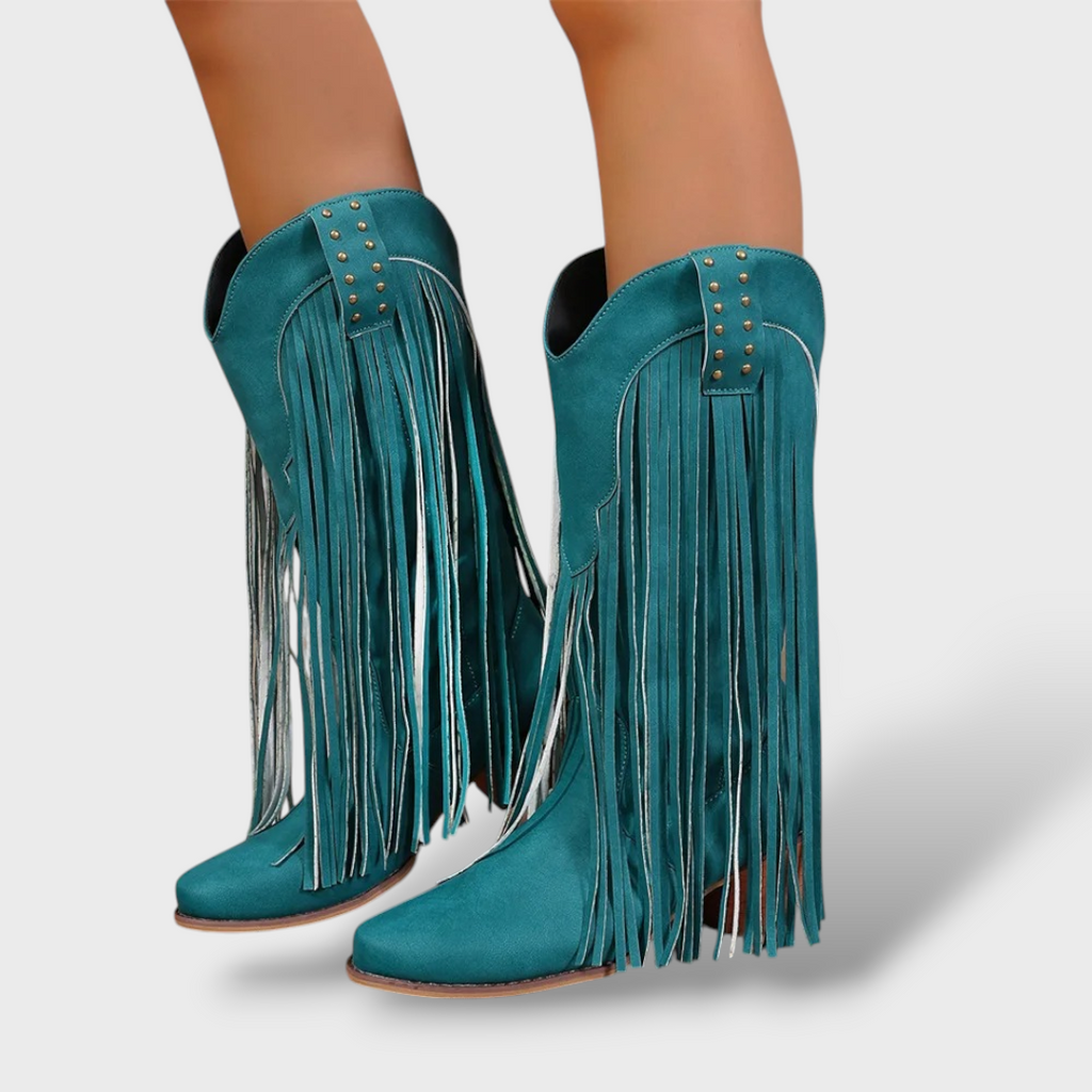 Naiste Vintage Cowboy Saapad Fringed