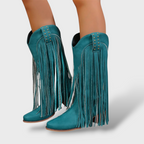 Naiste Vintage Cowboy Saapad Fringed