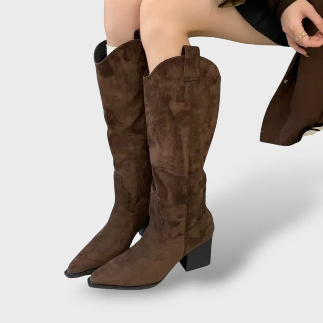 Moodne Nahk Cowboy Saapad