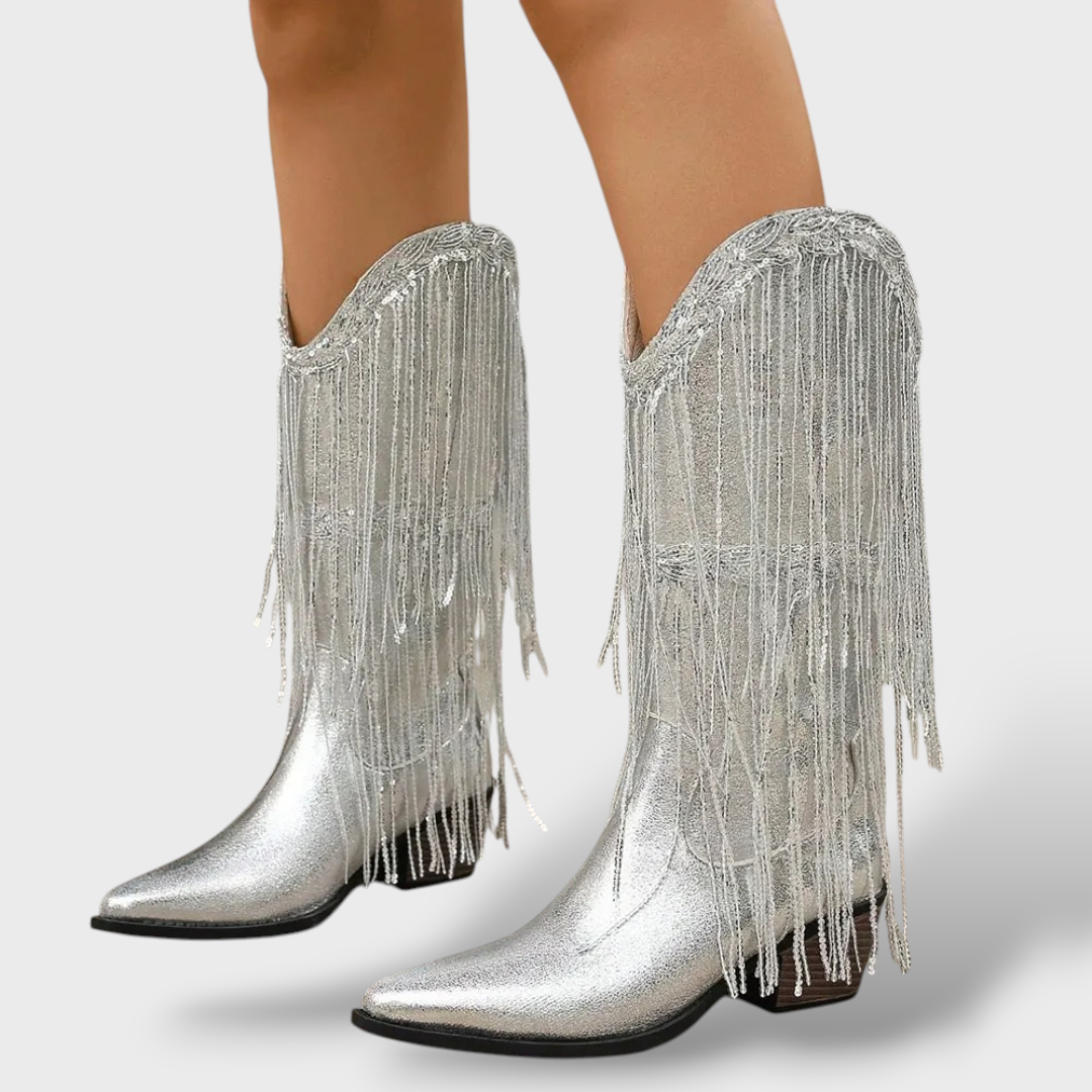 Naiste Vintage Cowboy Saapad Fringed