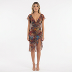 Boho Midi Kleit Drapeeeritud