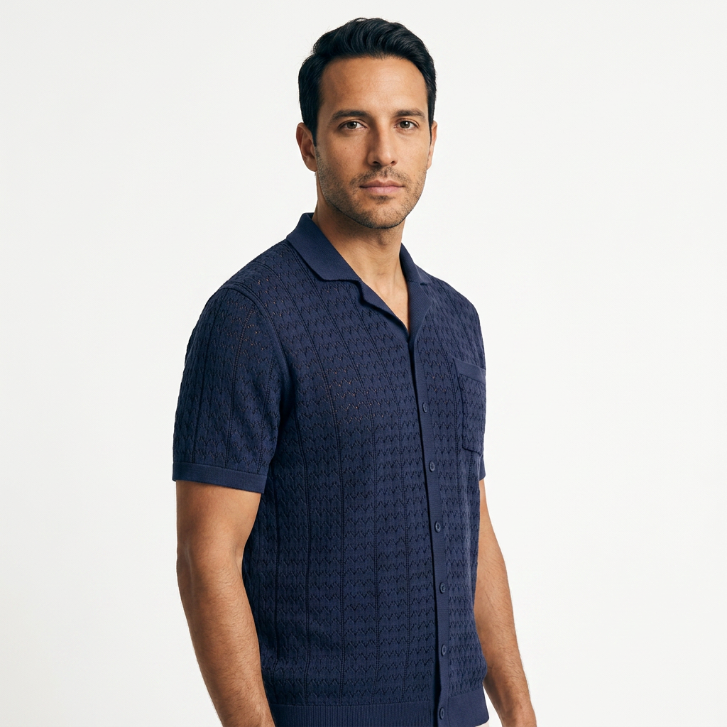 Polo Punto Jacquard Vintage
