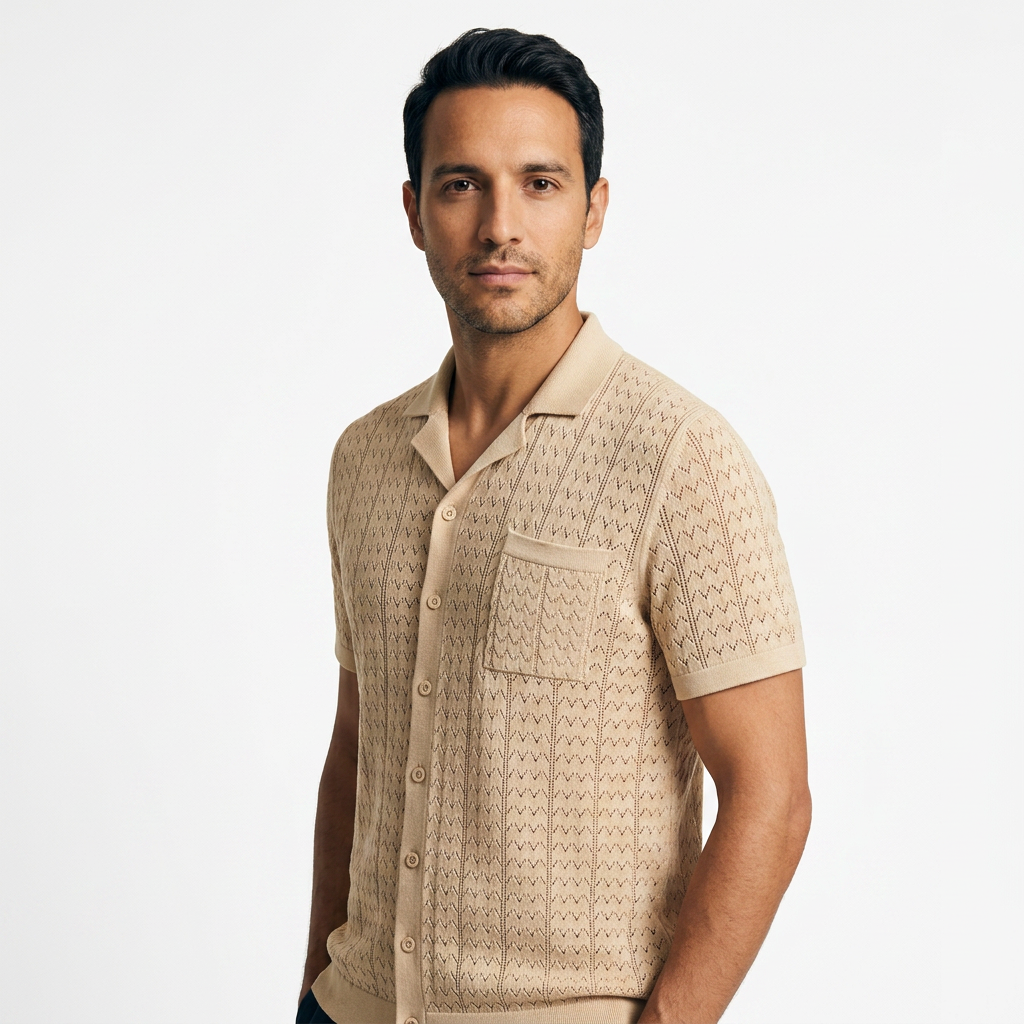 Polo Punto Jacquard Vintage