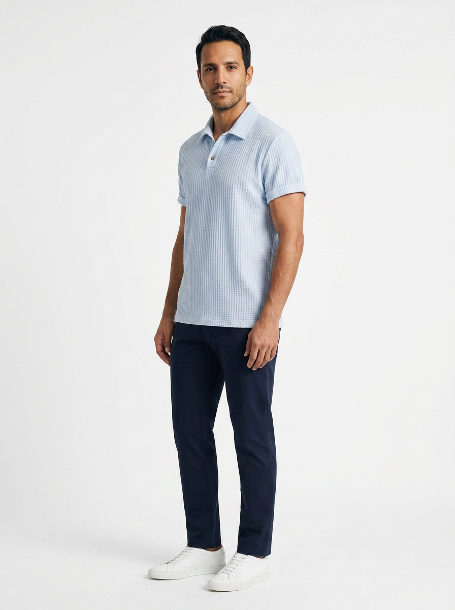Polo Punto Waffle Meeste