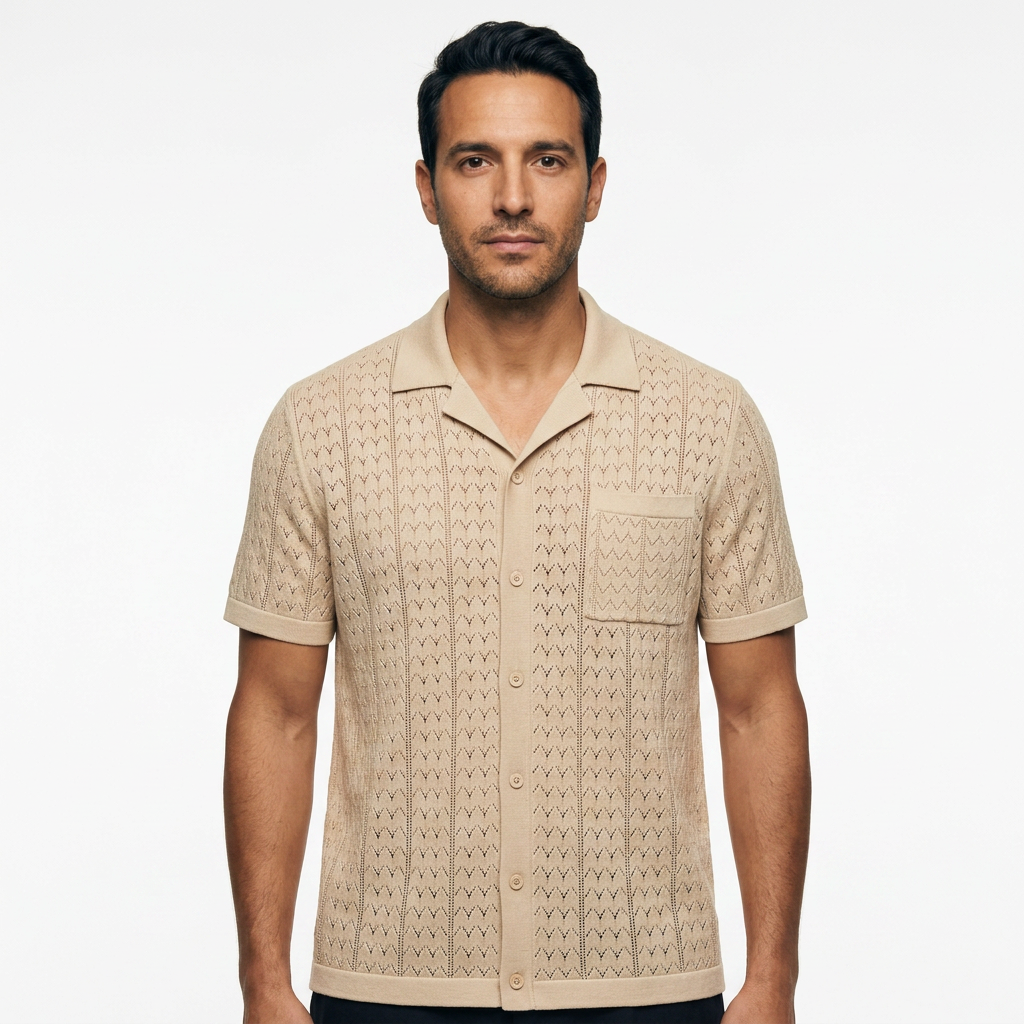 Polo Punto Jacquard Vintage