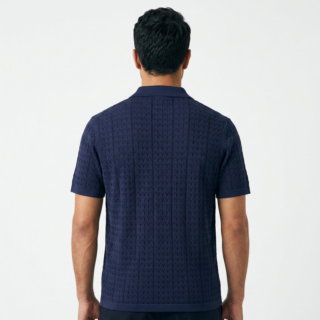 Polo Punto Jacquard Vintage