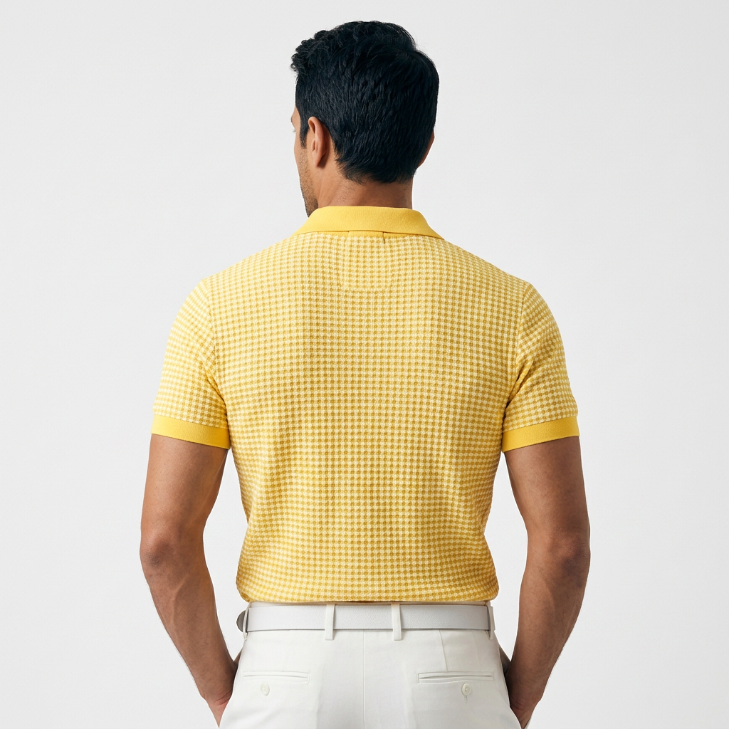 Polo isa Cuello Waffle Meeste