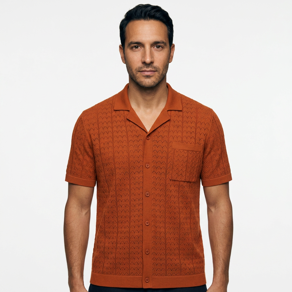 Polo Punto Jacquard Vintage