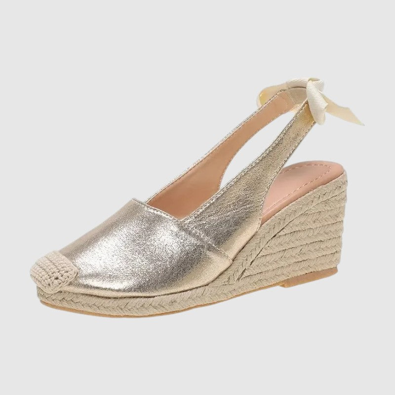Ortopeedilised Espadrillid Metalliseeritud Pitsiga