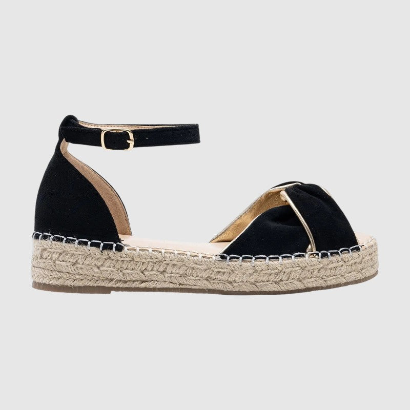 Ortopeedilised espadrillid pehme nahaga ja säärepaelaga